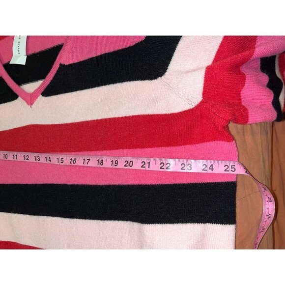 NWT Lane Bryant Pink Striped Pullover V-neck Long Tunic Women's Plus Size 22/24 - Picture 8 of 11